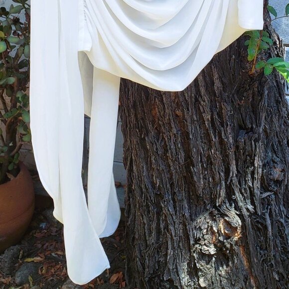 Chiffon Superdown Alivia white strapless dress - Picture 9 of 13